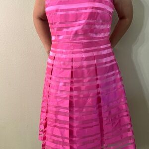 Tahari Vibrant Pink Dress